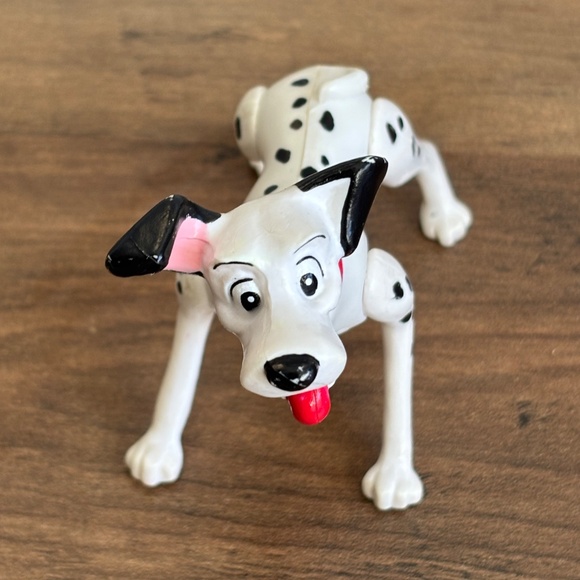 VINTAGE Disney 101 Dalmations PONGO Dog Toy Figure Collectible Cake Topper 90's - Picture 4 of 7